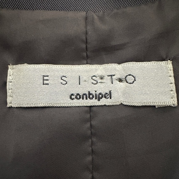 Esisto Conbipel Italy Gray All Season Lined Coat 42 - Picture 8 of 10